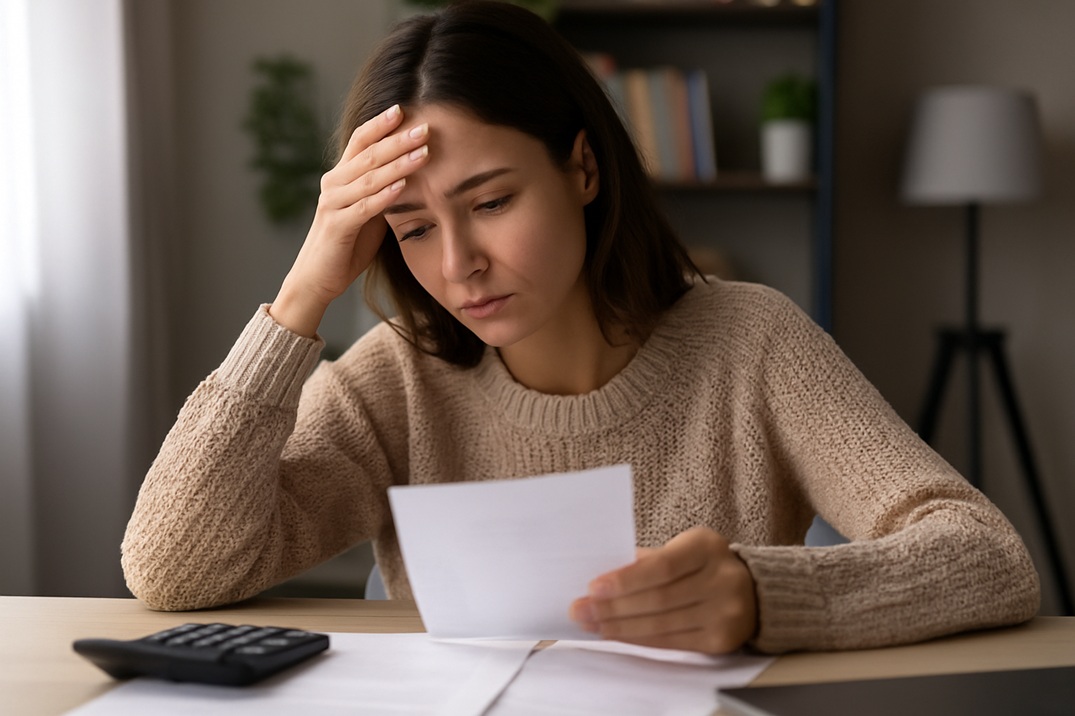 The psychology of spending during a recession illustrated with a stressed consumer