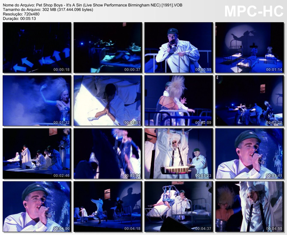 Pet Shop Boys - It's A Sin (Live Show Performance Birmingham NEC