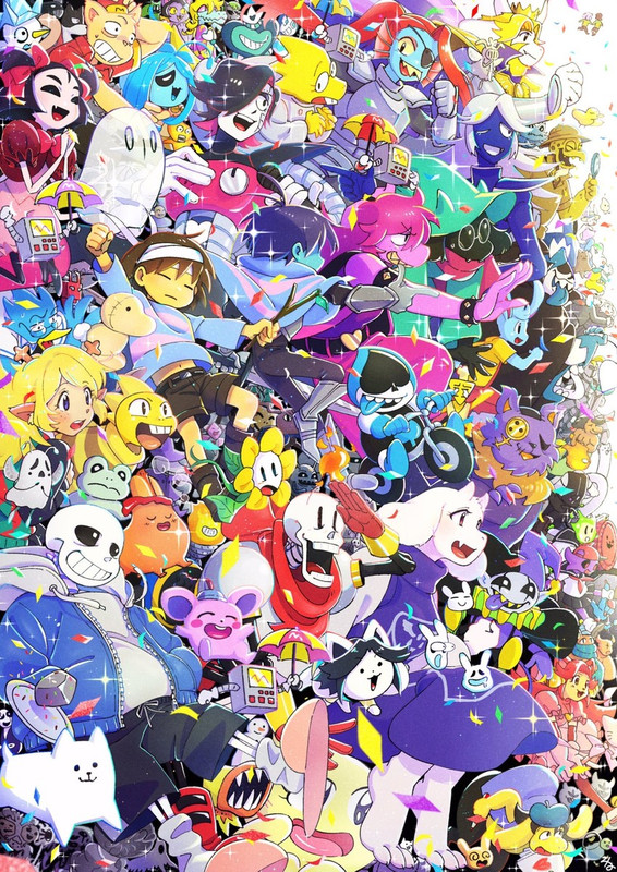 frisk-sans-chara-undyne-papyrus-and-53-m