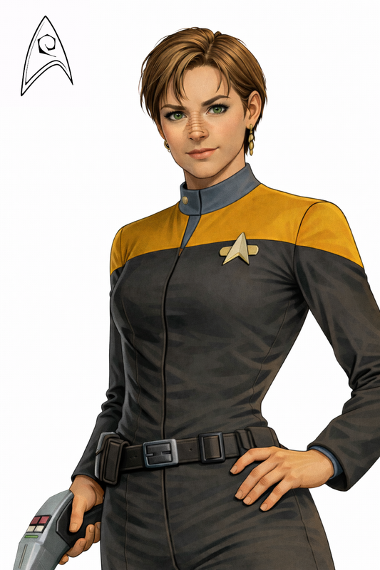 Chat GPT Star Trek Bajoran security officer operations divison Ziyal Sito ensign