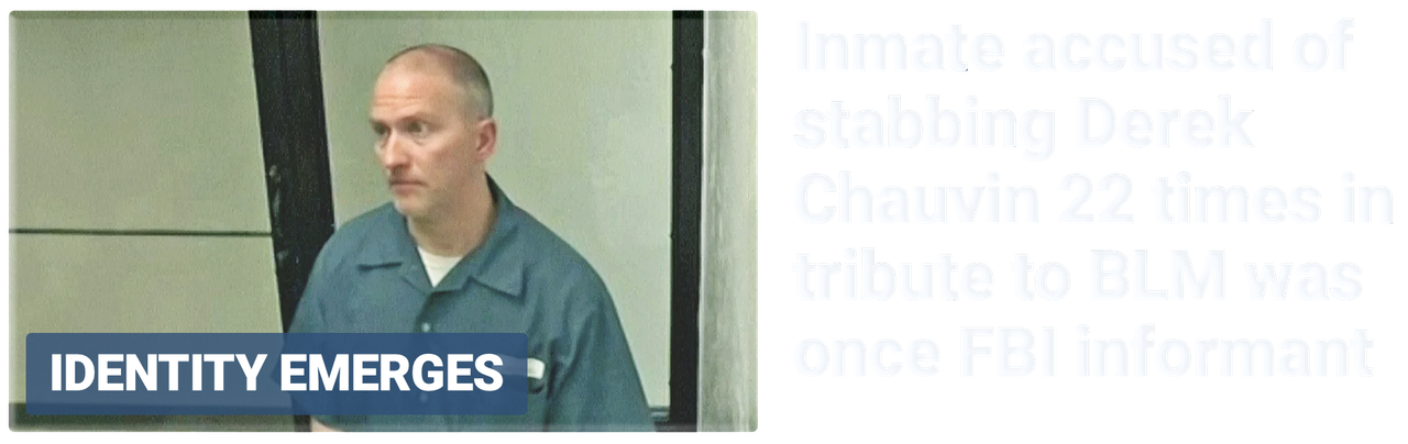 Derek Chauvin prison stabbing: Ex-FBI informant inmate charged with ...
