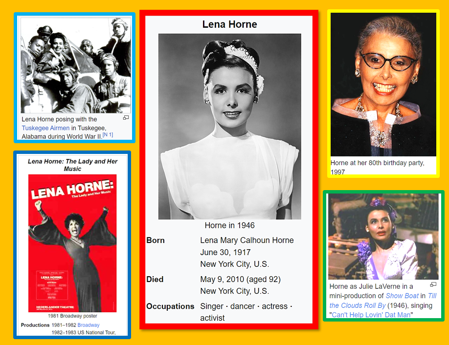 lena horne montage