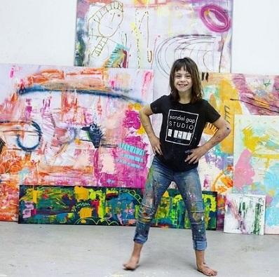 Un’adolescente con la sindrome di Down stupisce il mondo artistico dans Articoli di Giornali e News Sevy-Marie-Eicher