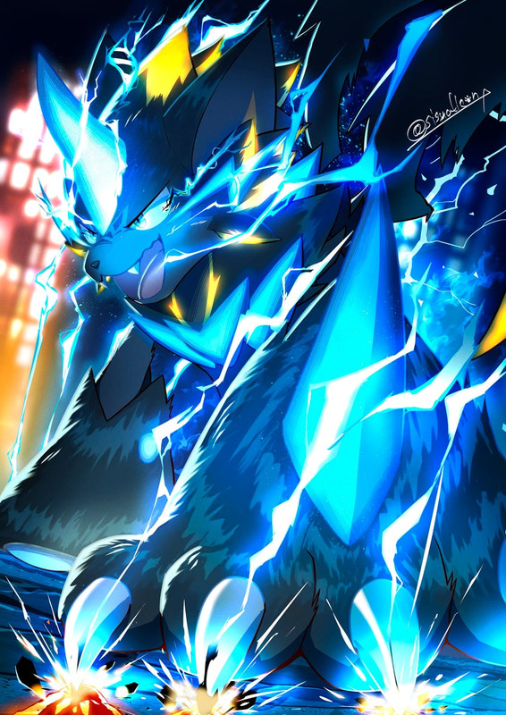 zeraora-and-mega-zeraora-pokemon-drawn-b