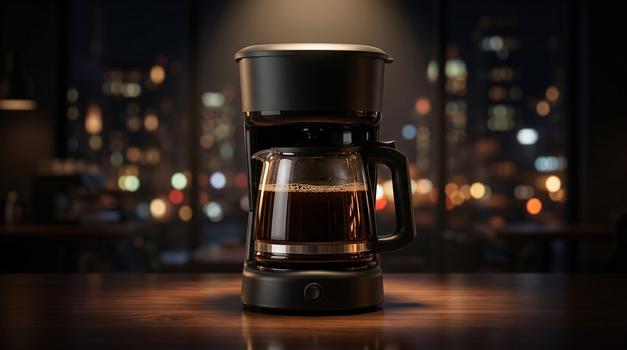 Cafetera Oster en un sofisticado entorno de barra de café