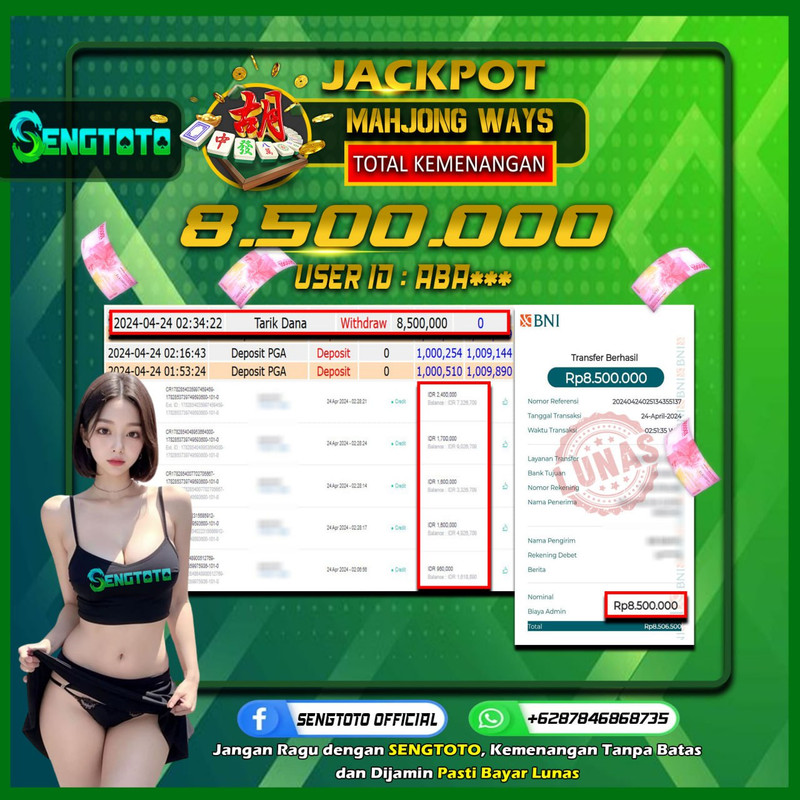 BUKTI PEMBAYARAN SLOT MAHJONG WAYS