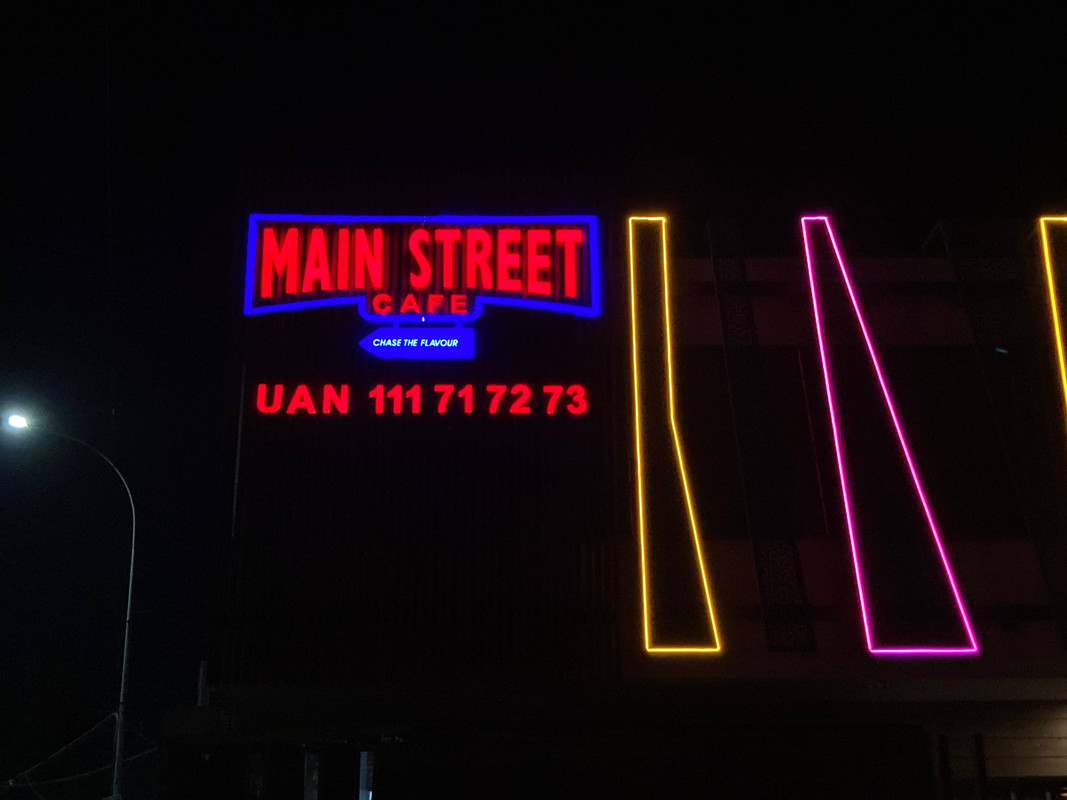 Neon Café Sign-Main street