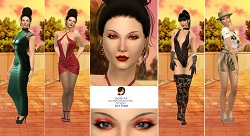 Lily Feng free characters custom character Sims 4 CAS outfit preview - thumbnail