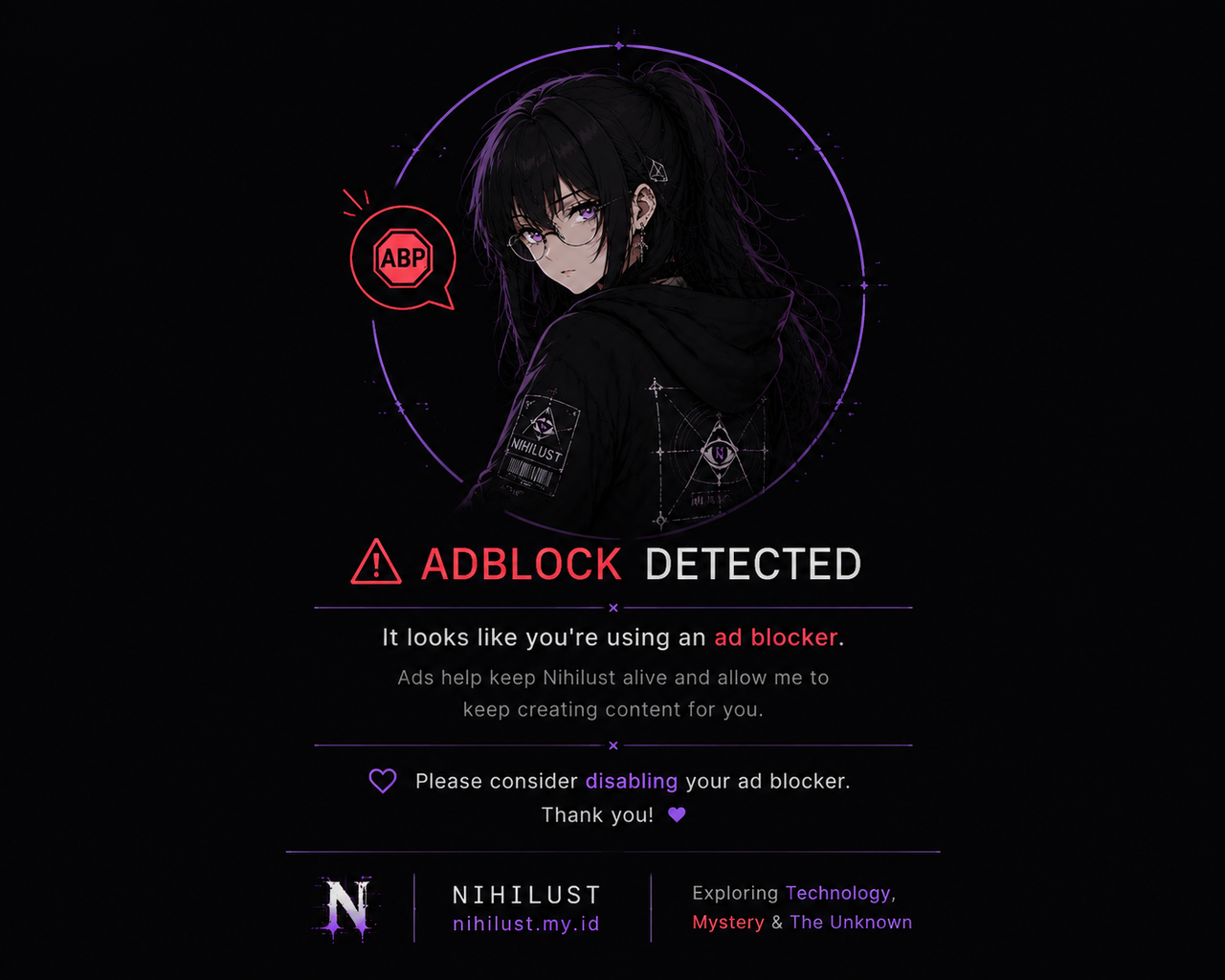 ADBLOCK DETECTED