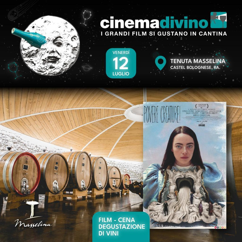 Venerdì 12 luglio alla Tenuta Masselina “Cinema Divino” con il film Povere Creature