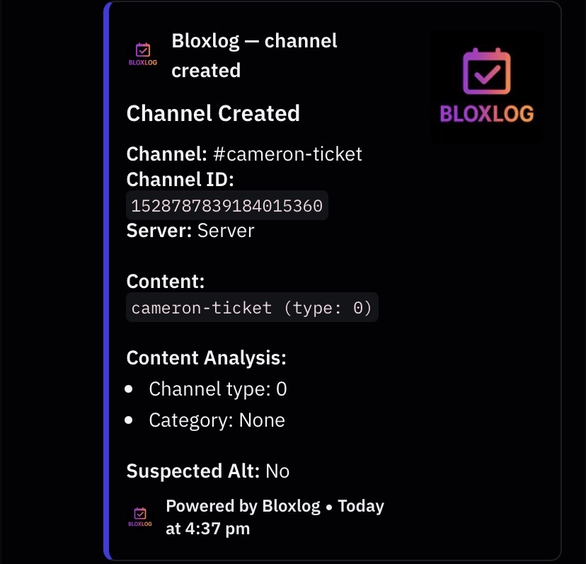 Log example