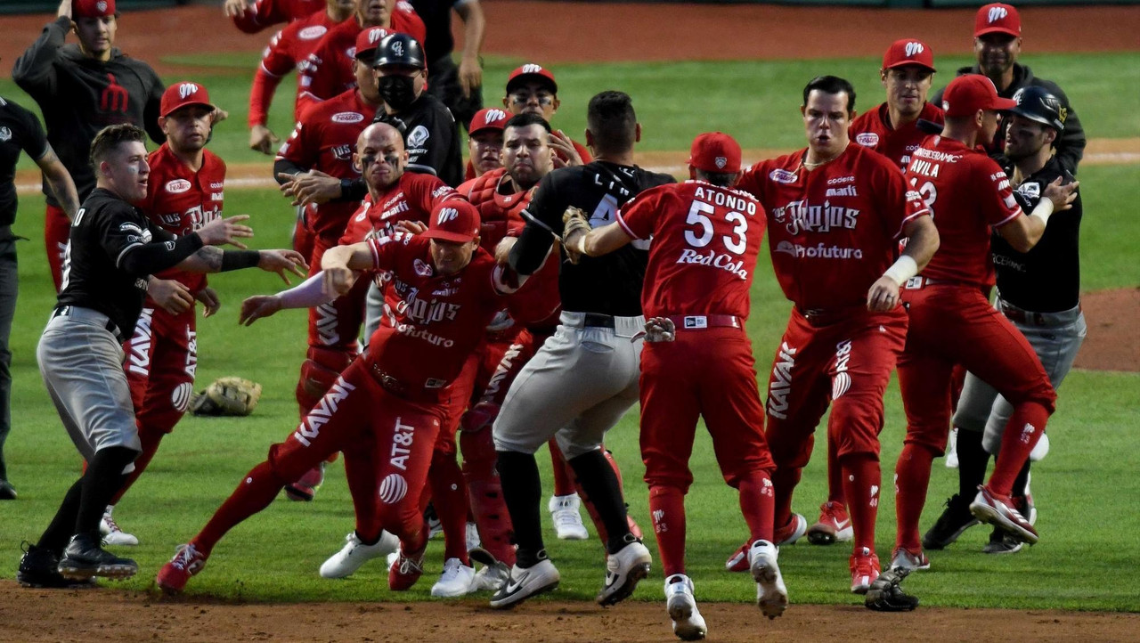 LMB sanciona a Guerreros de Oaxaca y Diablos Rojos del México por trifulca