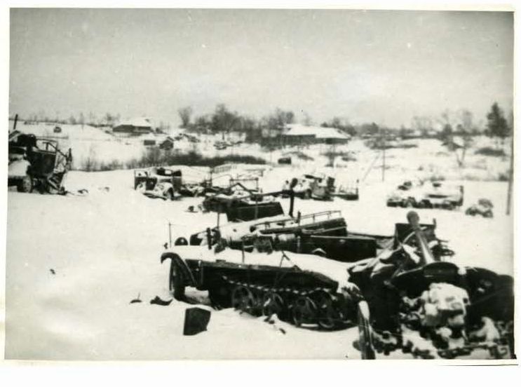 ?азбитые немецкие танки, орудия и машины.