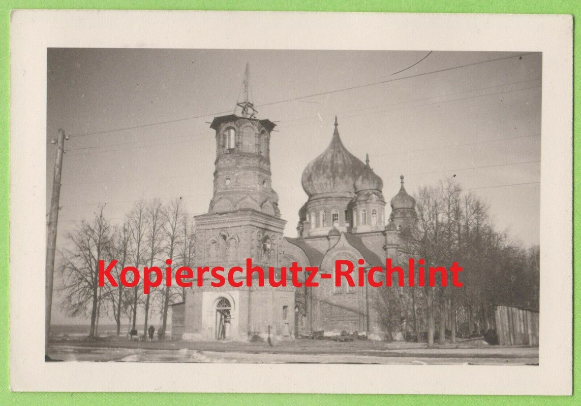 Wehrmacht Russland zerstörte russisch-orthodoxe Kirche Zwiebeltürme