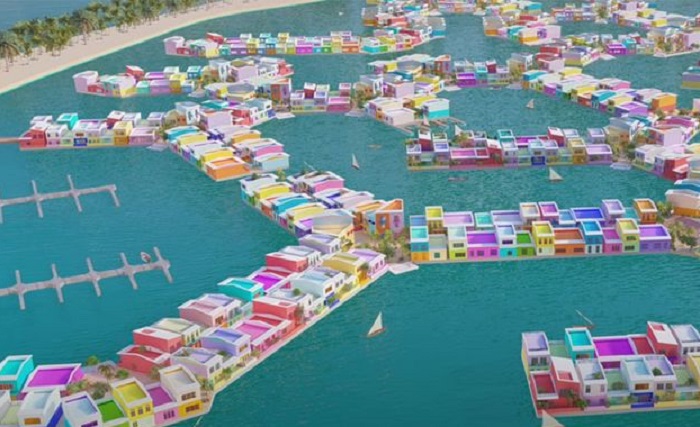 Konsepnya kota terapung Maldives dikembangkan oleh firma arsitektur Belanda Waterstudio, bekerja sama dengan pemerintah Maldives dan pengembang Dutch Docklands yang berbasis di Belanda.