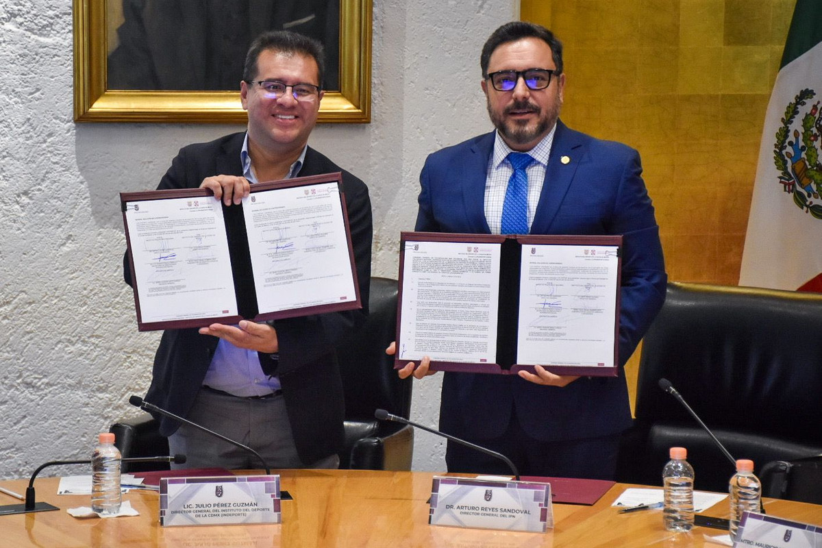 Firman INDEPORTE e IPN Convenio de Colaboración en materia depor