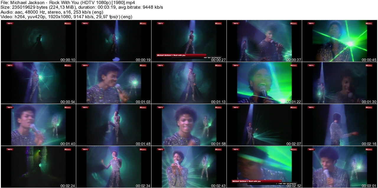 Michael Jackson - Rock With You (HDTV 1080p) [1980]
