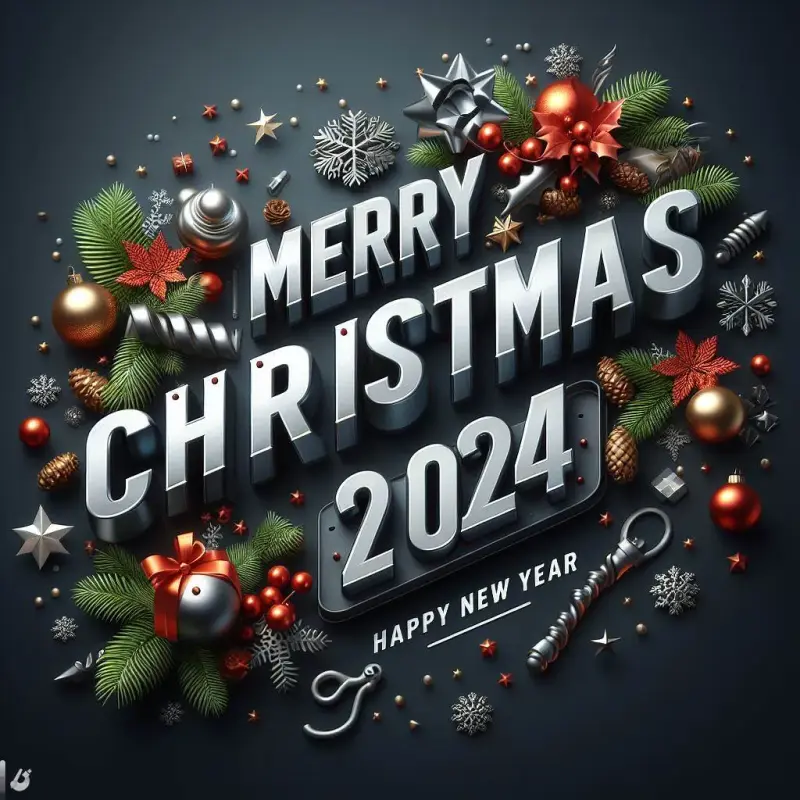 merry Christmas and happy new year 2024