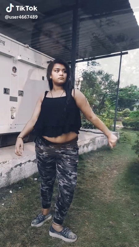 Chubby Desi girl Big Boobs,Navel and ass .in tight black dress.mp4_snapshot_00.00.497