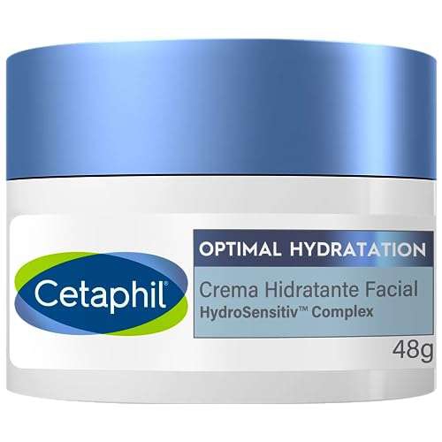 Amazon: Cetaphil Optimal Hydration Hidratante Facial de Día, Ácido Hialurónico 48g 
