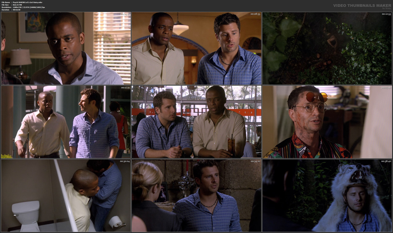 Psych S04E08 Let's Get Hairy.mkv