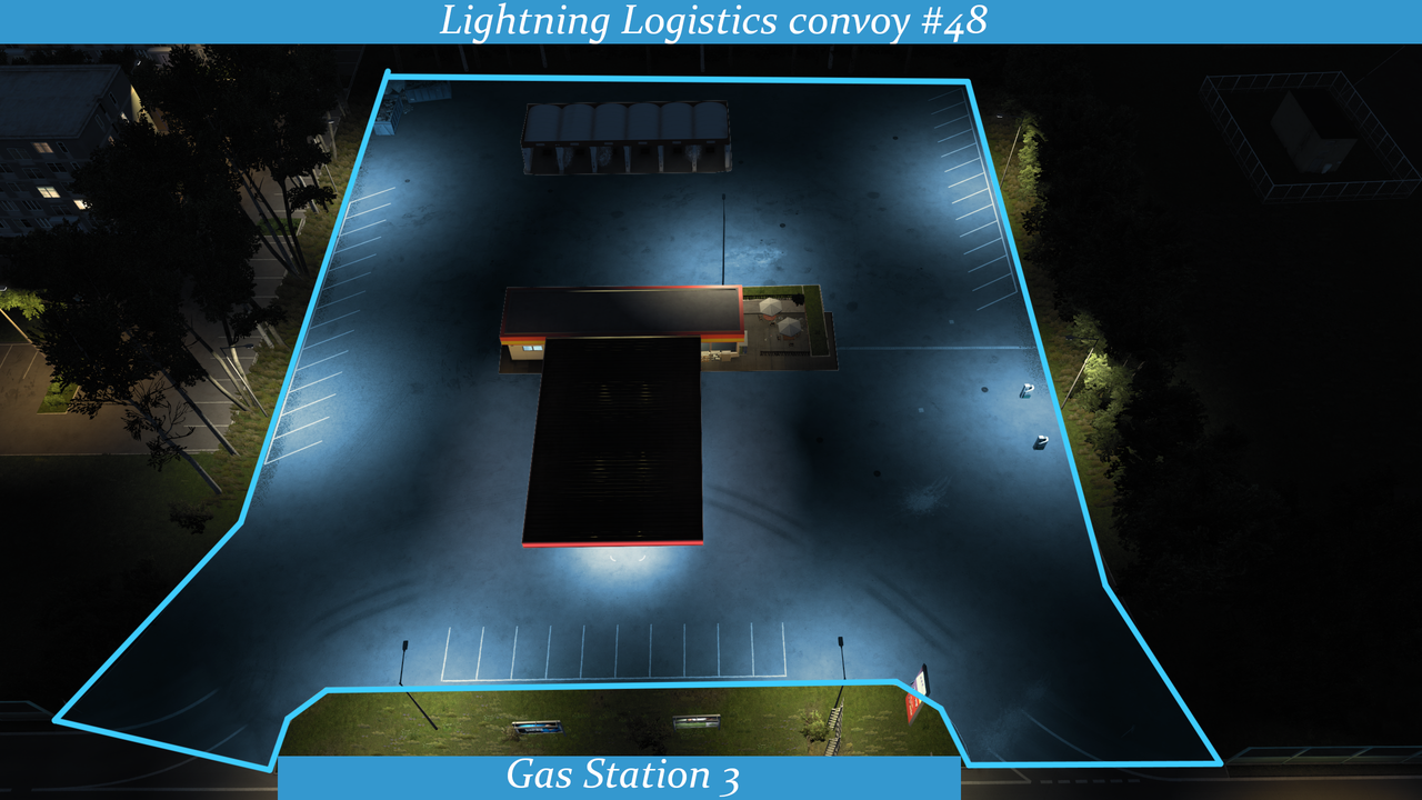 [Gas Station 3] ⚠️   Do not block the area where you get gas  Collision Zone! ⚠️