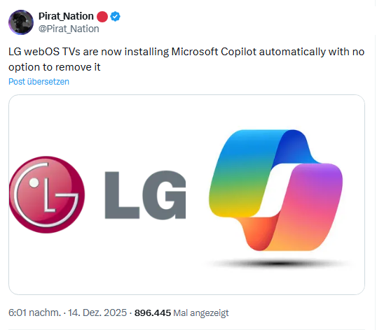 LG TV mit Copilot
