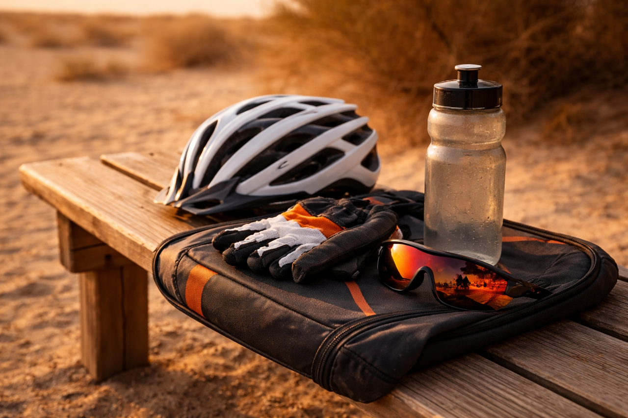 beginner cycling UAE Al Qudra track Adventure HQ