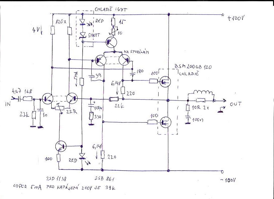 zesilovač s IGBT