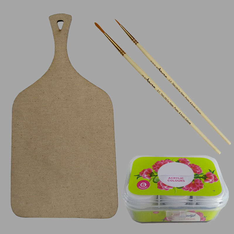 Pichwai Painting on Chopping Board DIY Kit 
