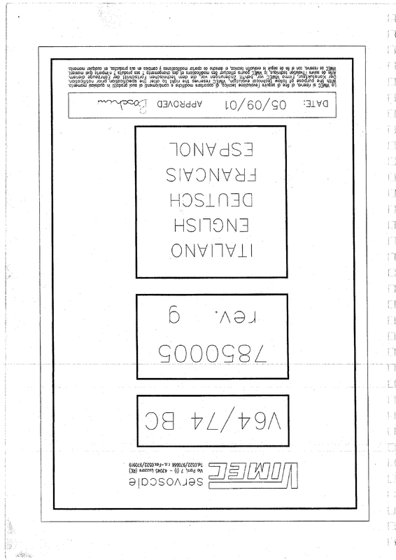 VIMEC (Diagramas de salvaescaleras V64-74 BC)