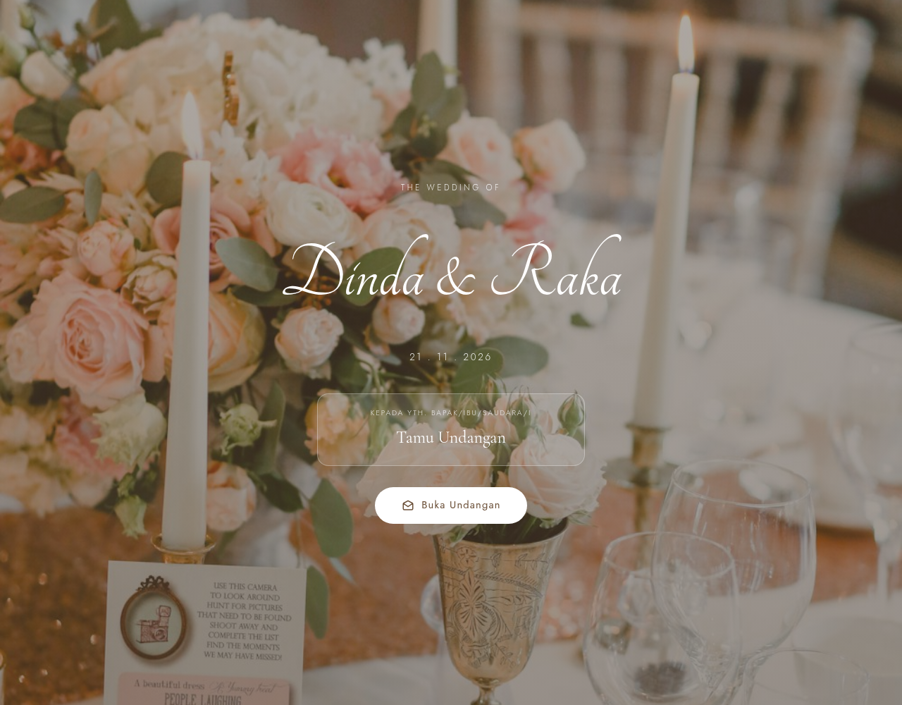 Contoh Website - Wedding Invitation