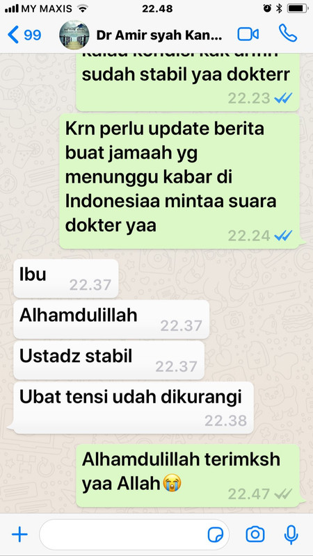 Kondisi terbaru ustaz Arifin Ilham