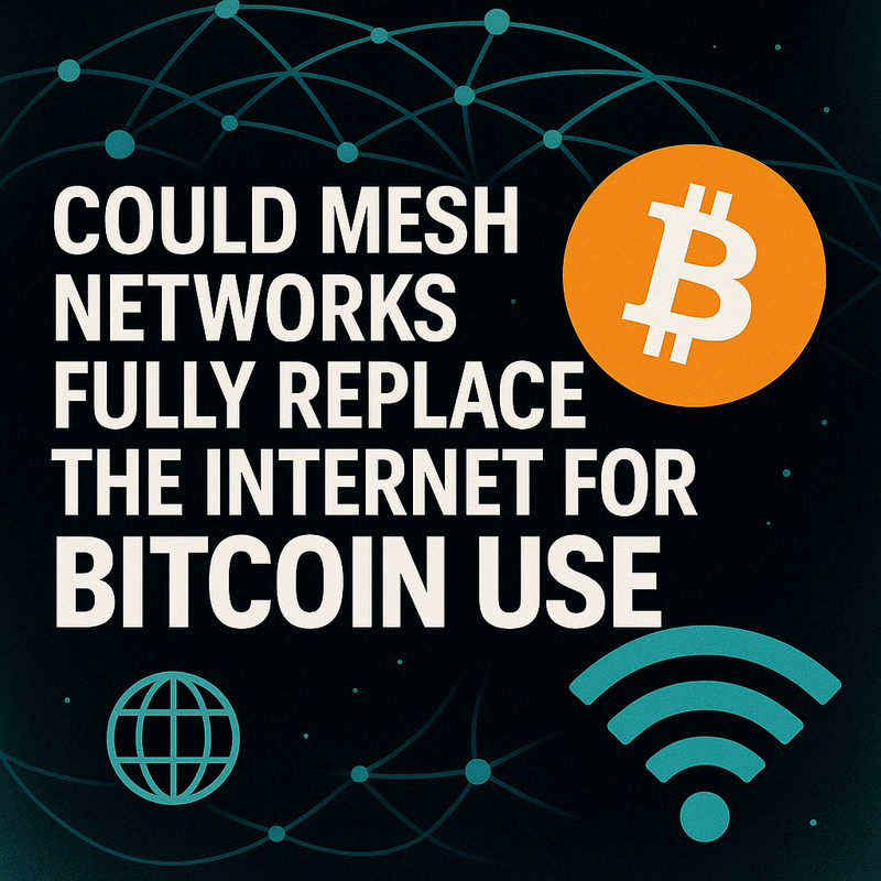 Could mesh networks fully replace the internet for Bitcoin use
