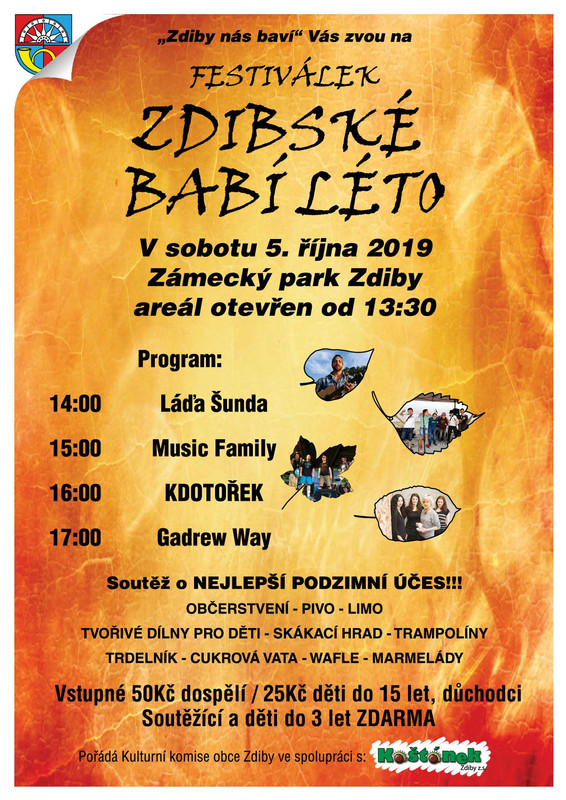 Zdibsky festival 5.10.2019 od 13:30