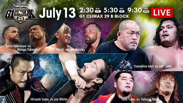 NJPW G1 Climax 29 13-07-2019 Day2