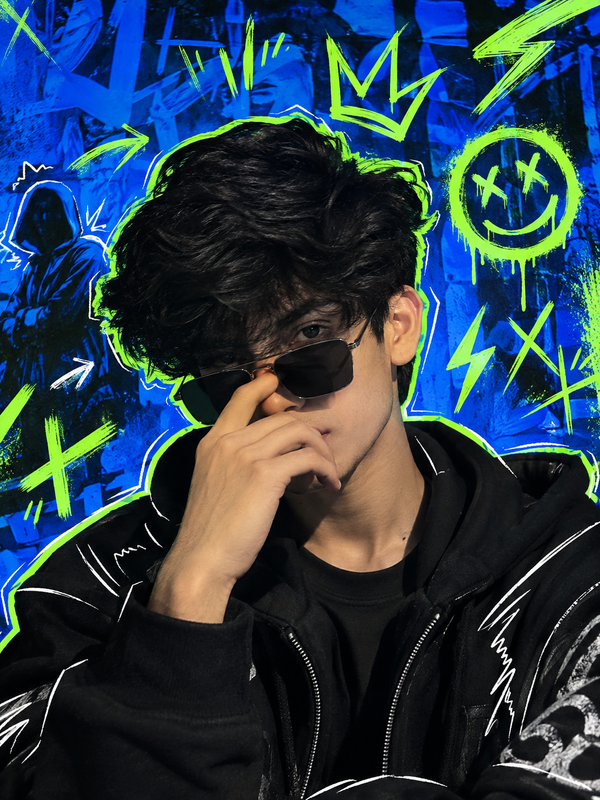 Neon Graffiti Editorial | PromptGet