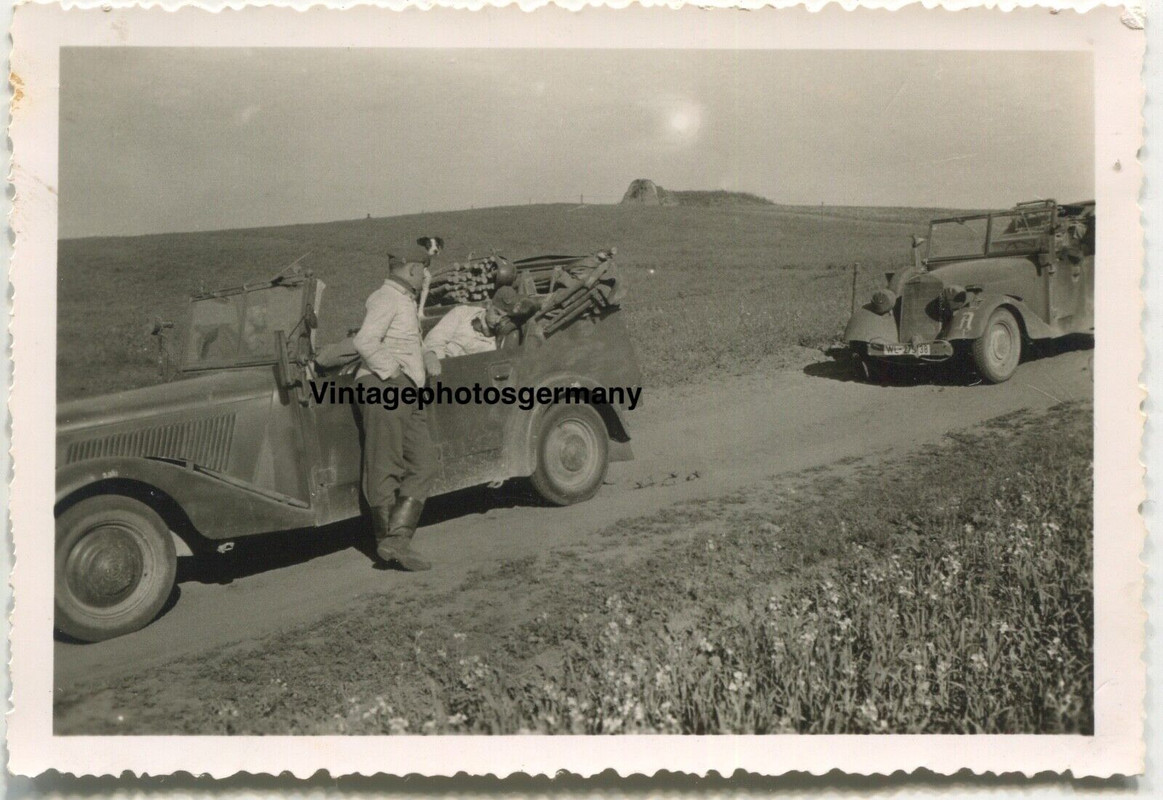 Foto WH LW PKW Kommandeurswagen Auto Cabriolet Cabrio Kommandeur Kennung (2)