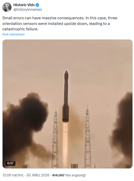 Raketenabsturz 