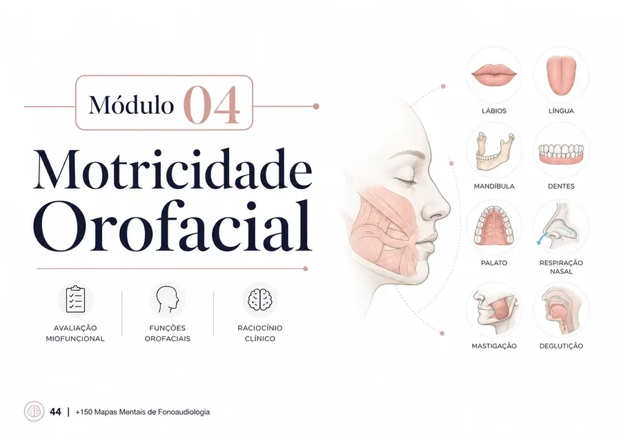 Exemplo de mapa mental de Fonoaudiologia do MapaFono