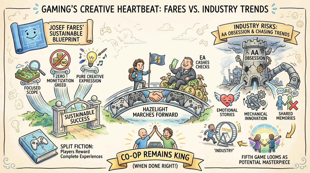 Josef Fares Warns: AA Games Threaten AAA Storytelling - Split Fiction Success Story 1 Game director Josef Fares speaking at industry conference