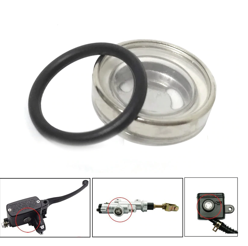 12mm Brake Cylinder Reservoir Sight Glass Motorcycle Yamaha Honda