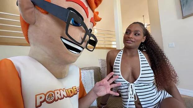 PornDudeCasting - Rhae Woods - Cleans Porn Dude’s Home and Dick
