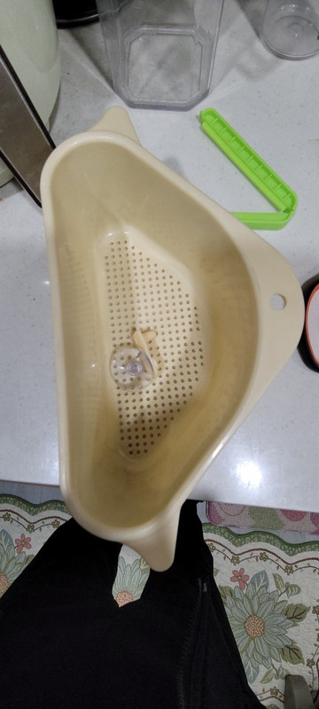 Strainer,triangular,sink,drain,basket,fruit,vegetable,cup,suction,kitchen,sponge,rack,storage,filter