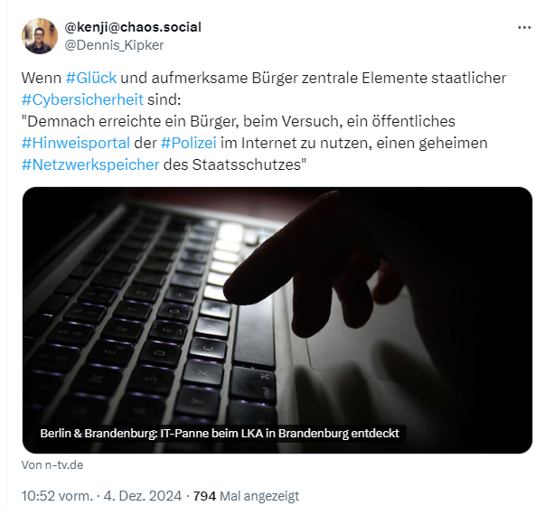 LKA-Datenschutzvorfall