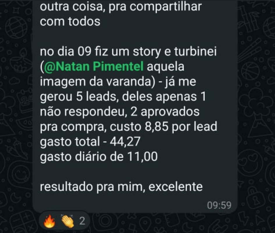 Depoimento de cliente 15