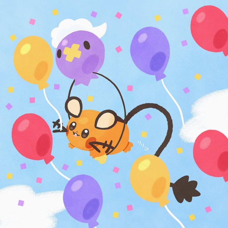 drifloon-and-dedenne-pokemon-drawn-by-ri