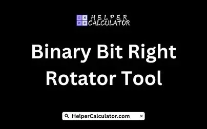 Binary Bit Right Rotator Tool