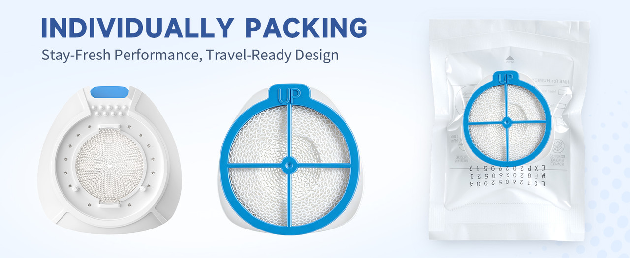 Individually packed HME cartridges for hygiene and convenience