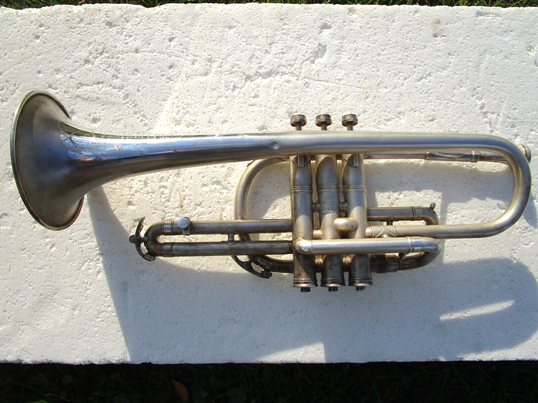 KING 1942-45 MASTER CORNET sn 264933 silver (3)
